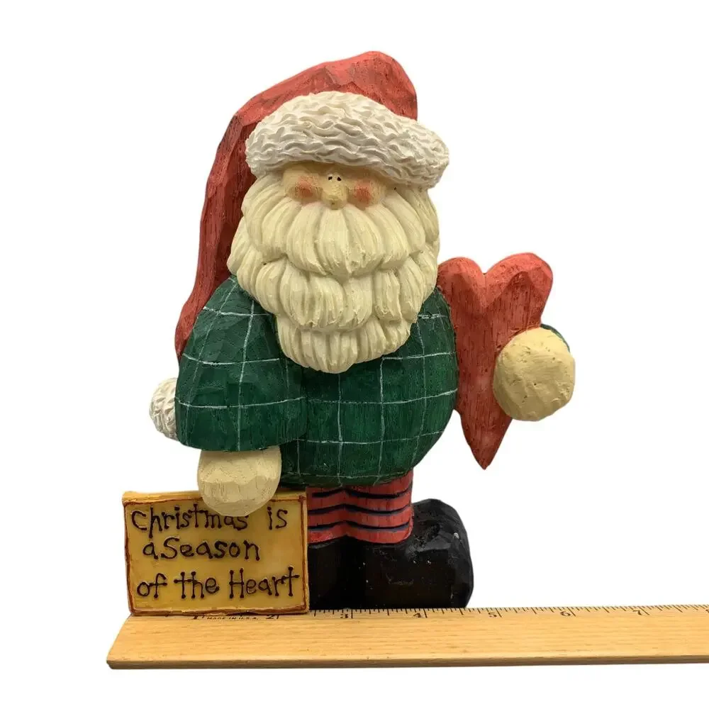 Crazy Mountain Resin Santa Claus Figure Christmas is a Season of the Heart 7